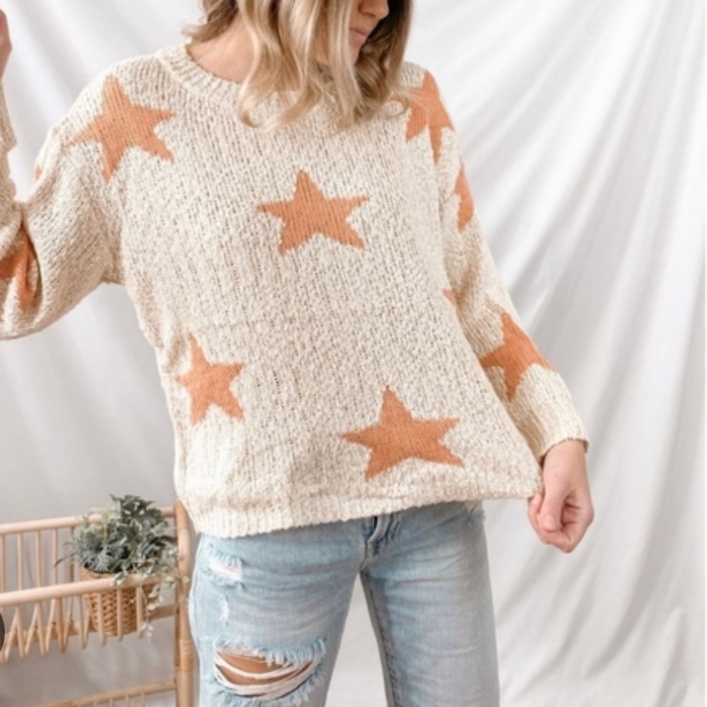 🍑⭐️Peach and Cream Soft Knit Sweater⭐️🍑